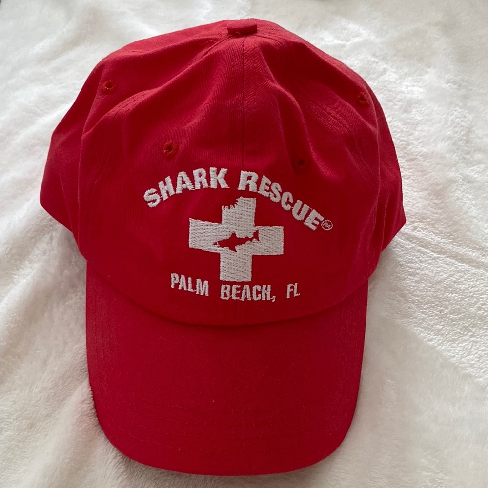Shark Rescue Lifeguard Palm Beach Florida Baseball Hat